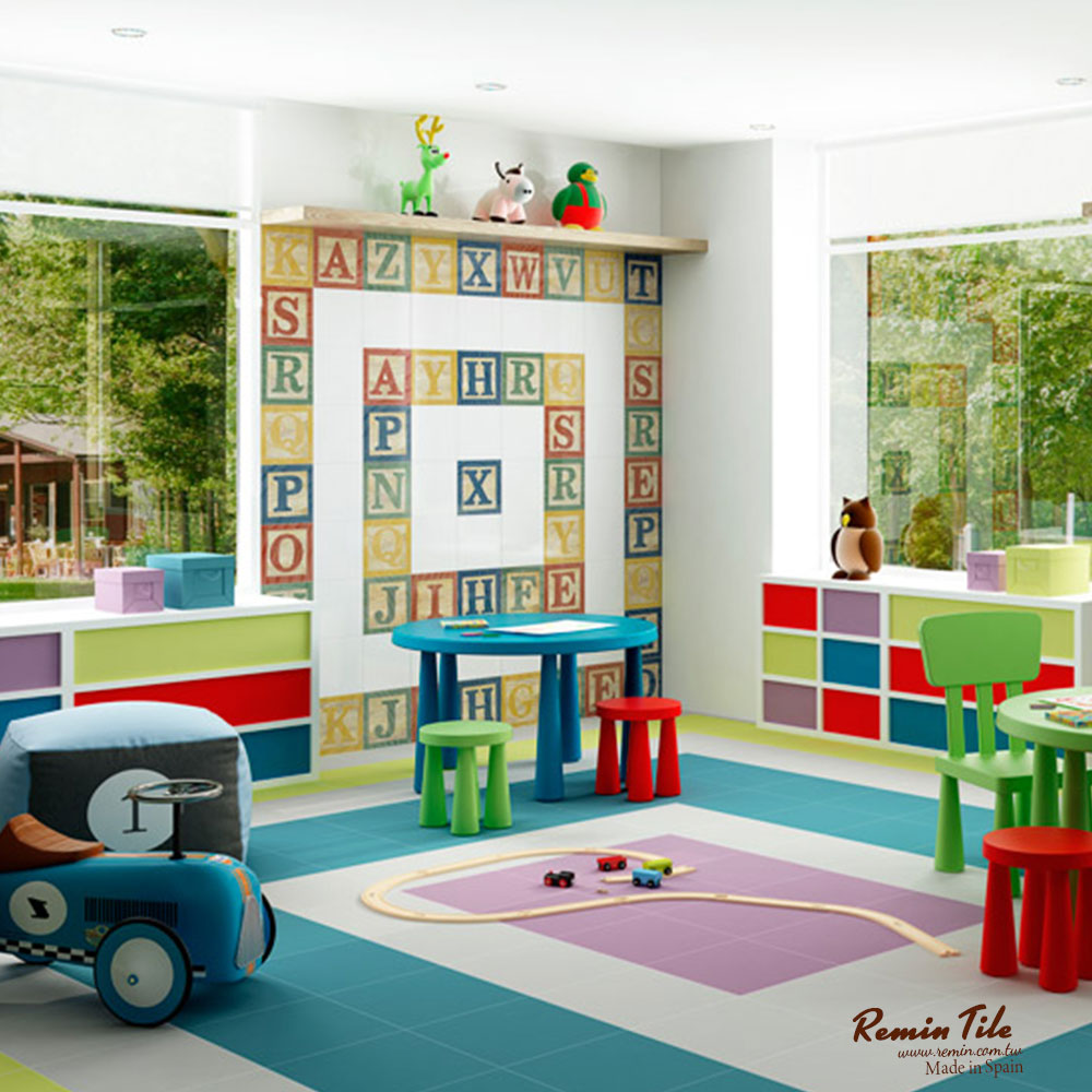 幼兒學習英文 幼兒學習數字 花磚 壁磚 地磚 台北門市 實磚展示