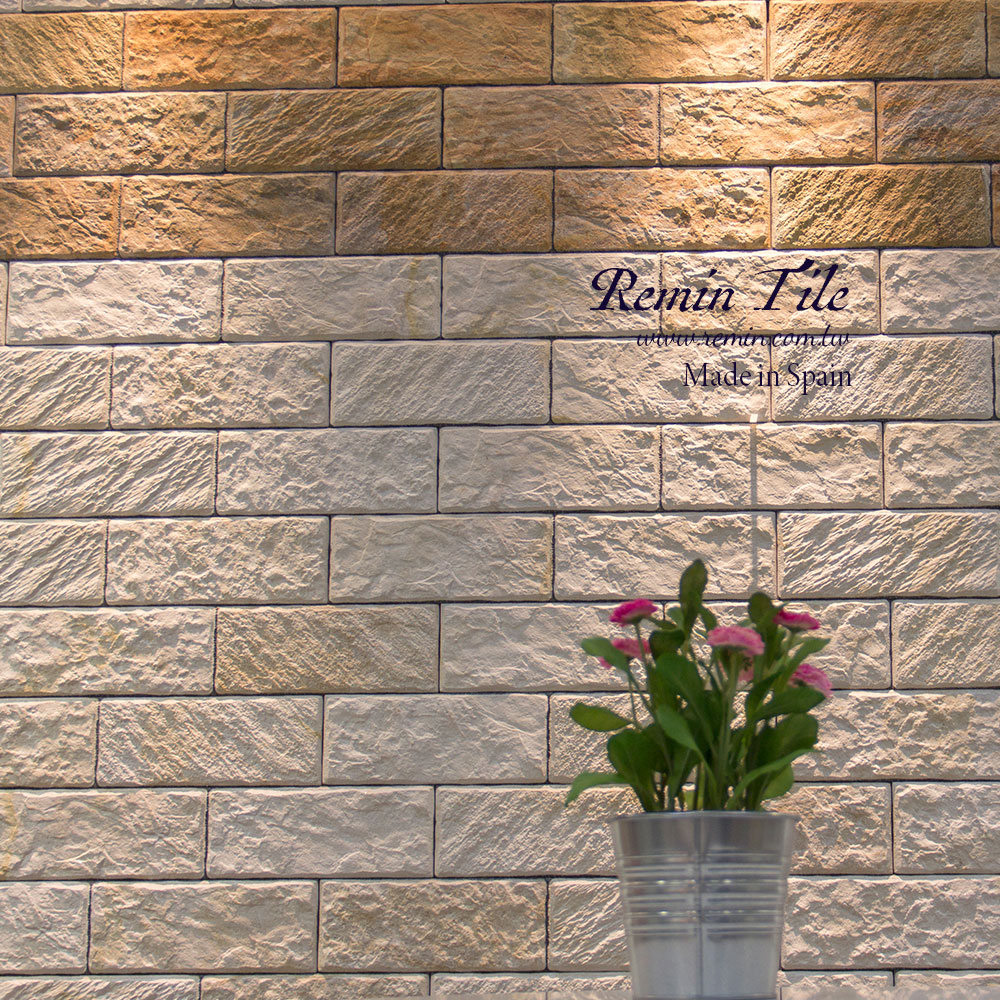 立體石紋磚 壁磚 台北門市 實磚展示