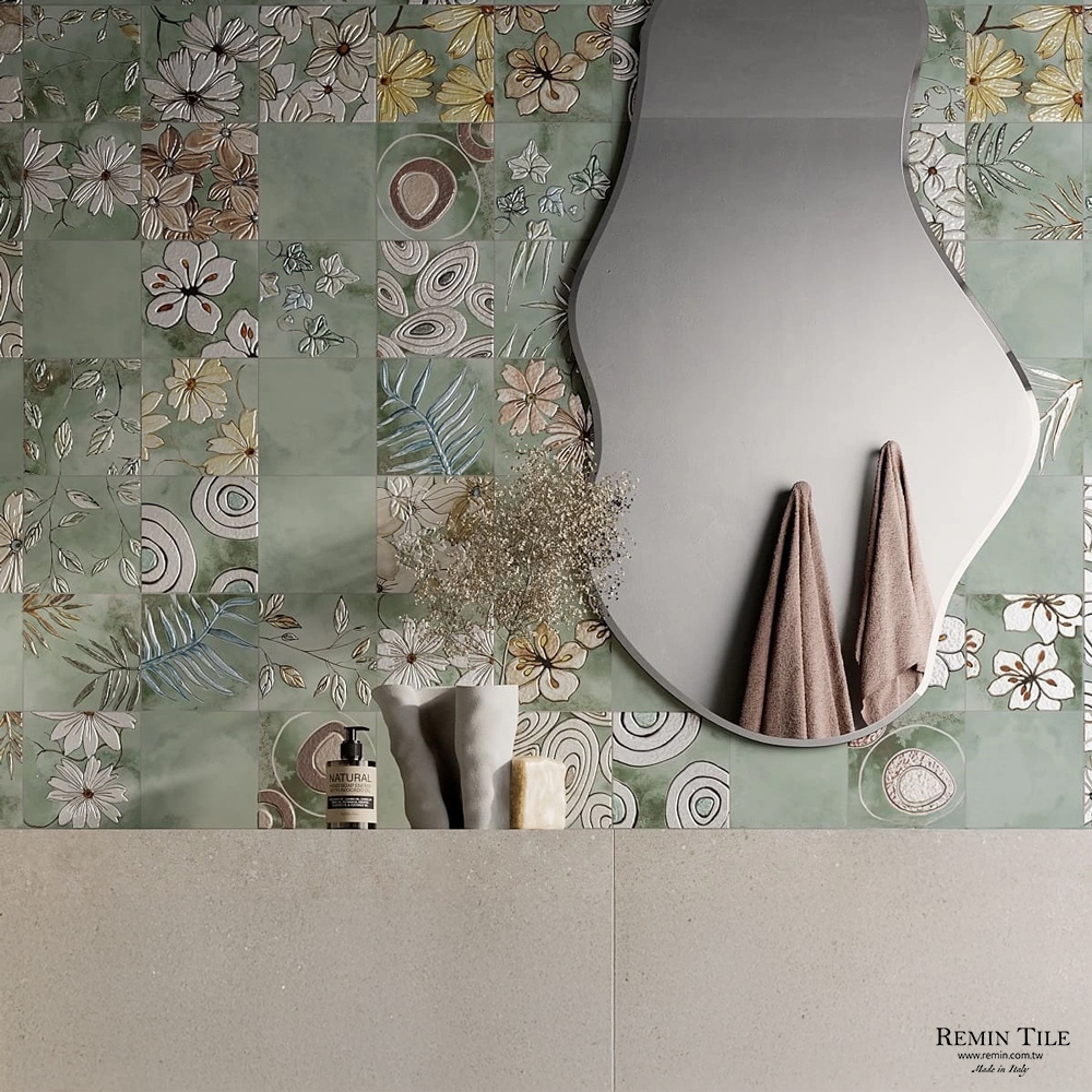 花磚 莫蘭迪｜20x20cm 義大利進口壁磚 浴室廚房餐廳商空裝潢
