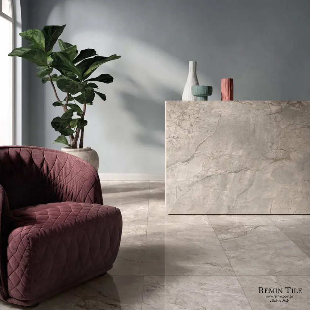 義大利大板磚 120×278 120×120｜霧面石紋石英磚｜商空地壁｜麗池