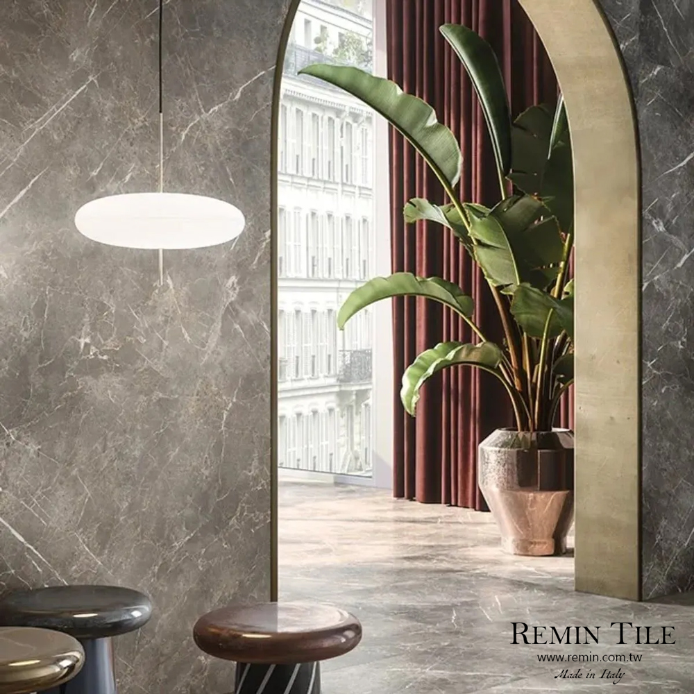 無限 大理石紋薄大板磚｜義大利進口120×278石英磚｜霧面棕色