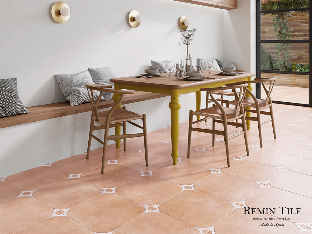 復古磚 類陶磚 類八角磚 44.2×44.2 9㎜ 餐廳地磚