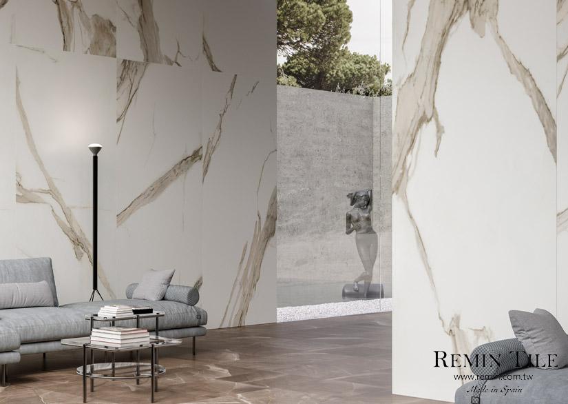 金絲卡拉卡塔 薄大板磚 西班牙 120×278 石英磚 客廳地磚 客廳壁磚 亮面 霧面