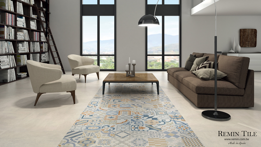 花磚 麥吉 | 西班牙進口仿古磚 地壁皆宜石英磚 60.8×60.8cm