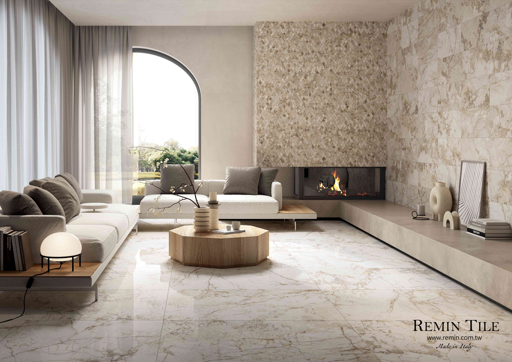 貴族之心 大理石紋大板磚 義大利120×280 商空 豪宅 地壁 石英磚 60x120 餐廳 客廳 商業空間 飯店 棕色 60x120 霧面