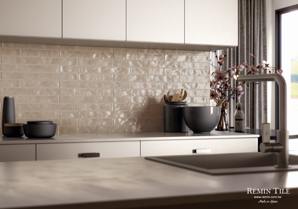 夜映石地鐵磚｜西班牙進口 5×50cm 長條石英磚｜白藍綠灰黑色