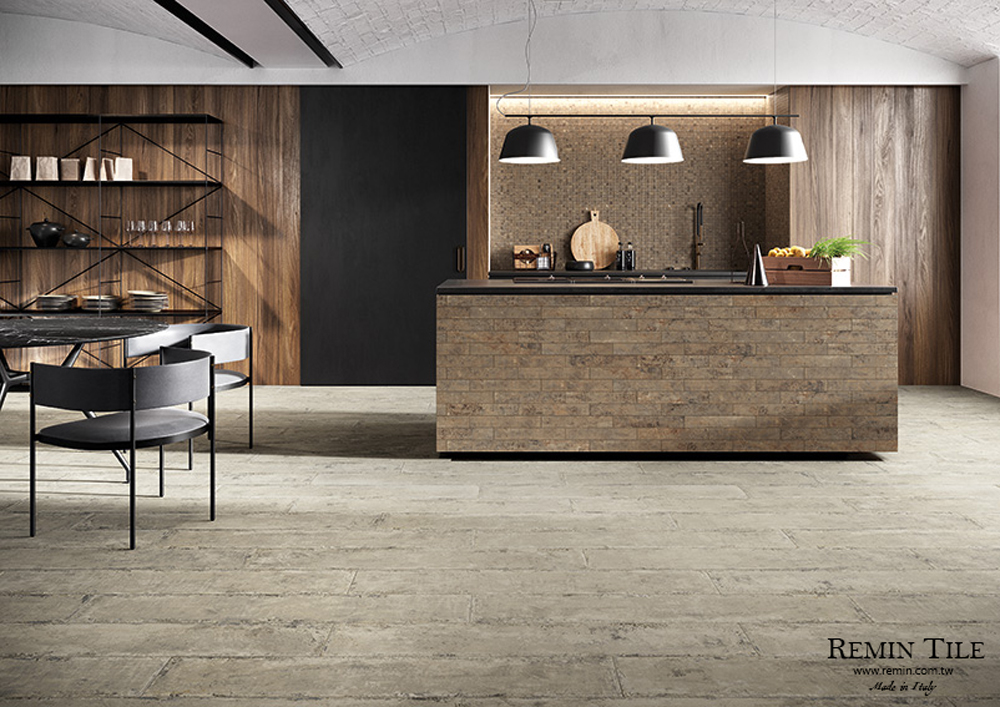 金屬磚 日出印象｜義大利進口 20×120cm 石英磚｜白黑藍棕色