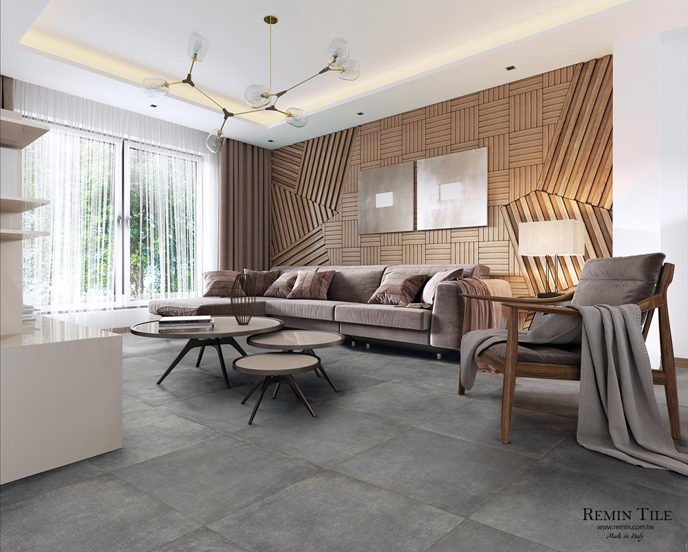 清水模磚 聖托馬斯｜義大利進口 60×120㎝ 石英磚｜黃 藍 灰 三色