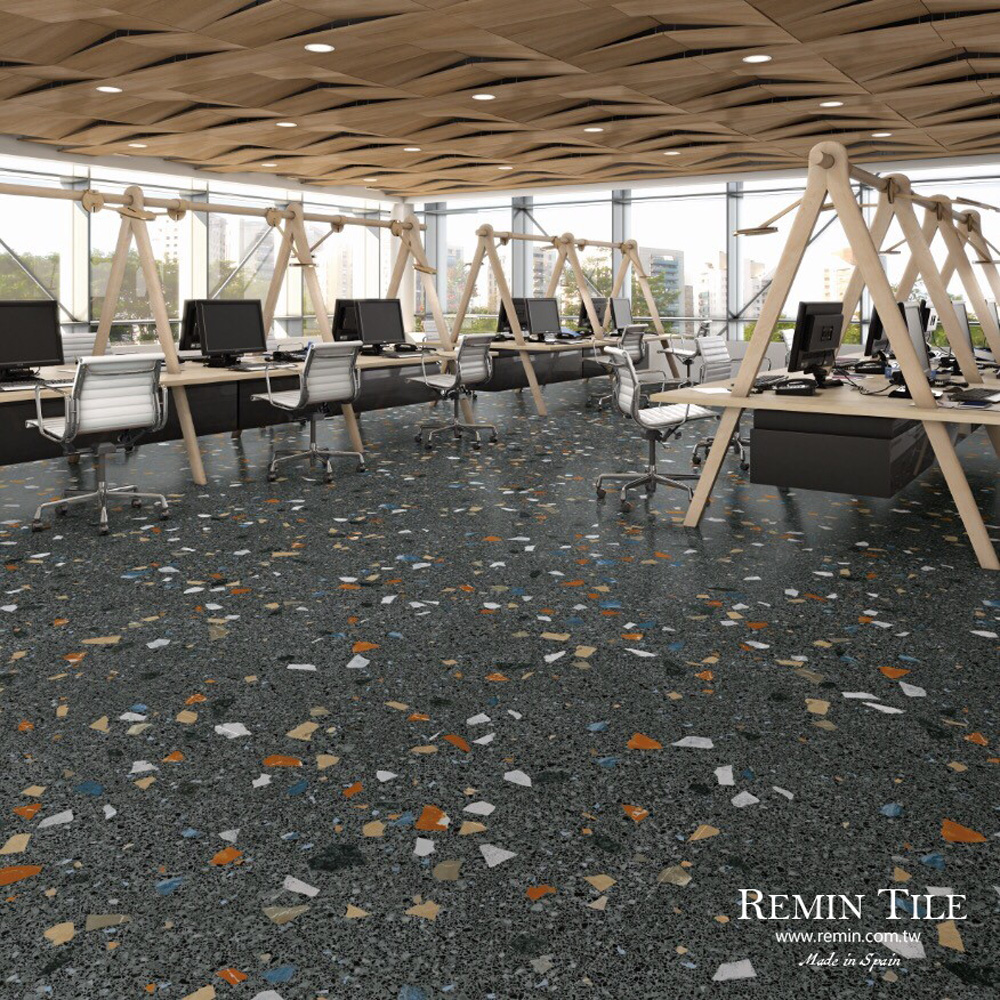 星爵 珍珠星雲 地磚 壁磚 西班牙 磨石磚 彩黑 80x80 AR8007 黑水晶-彩妝