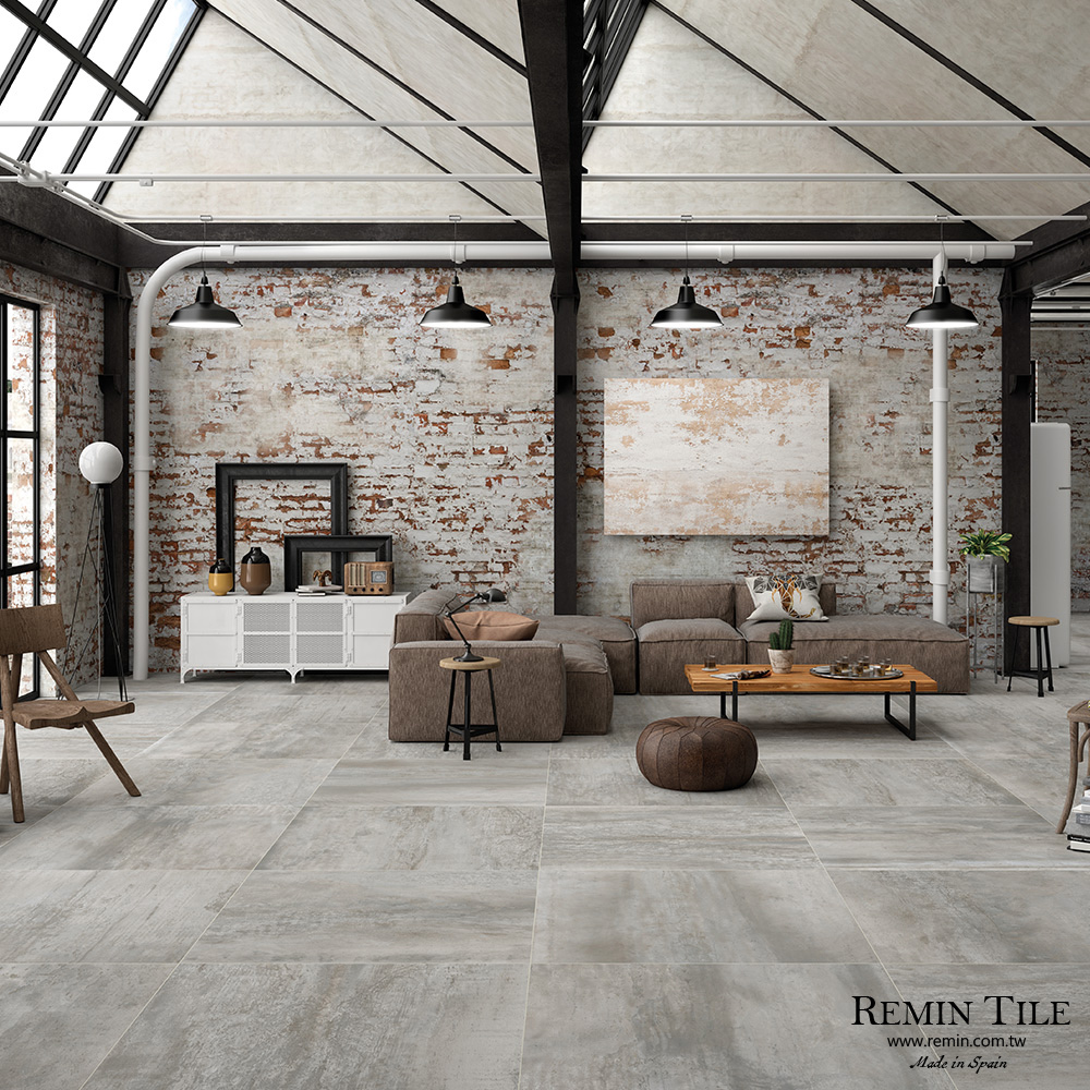 清水模磚-霞飛｜100x100cm 西班牙仿混凝土地壁磚