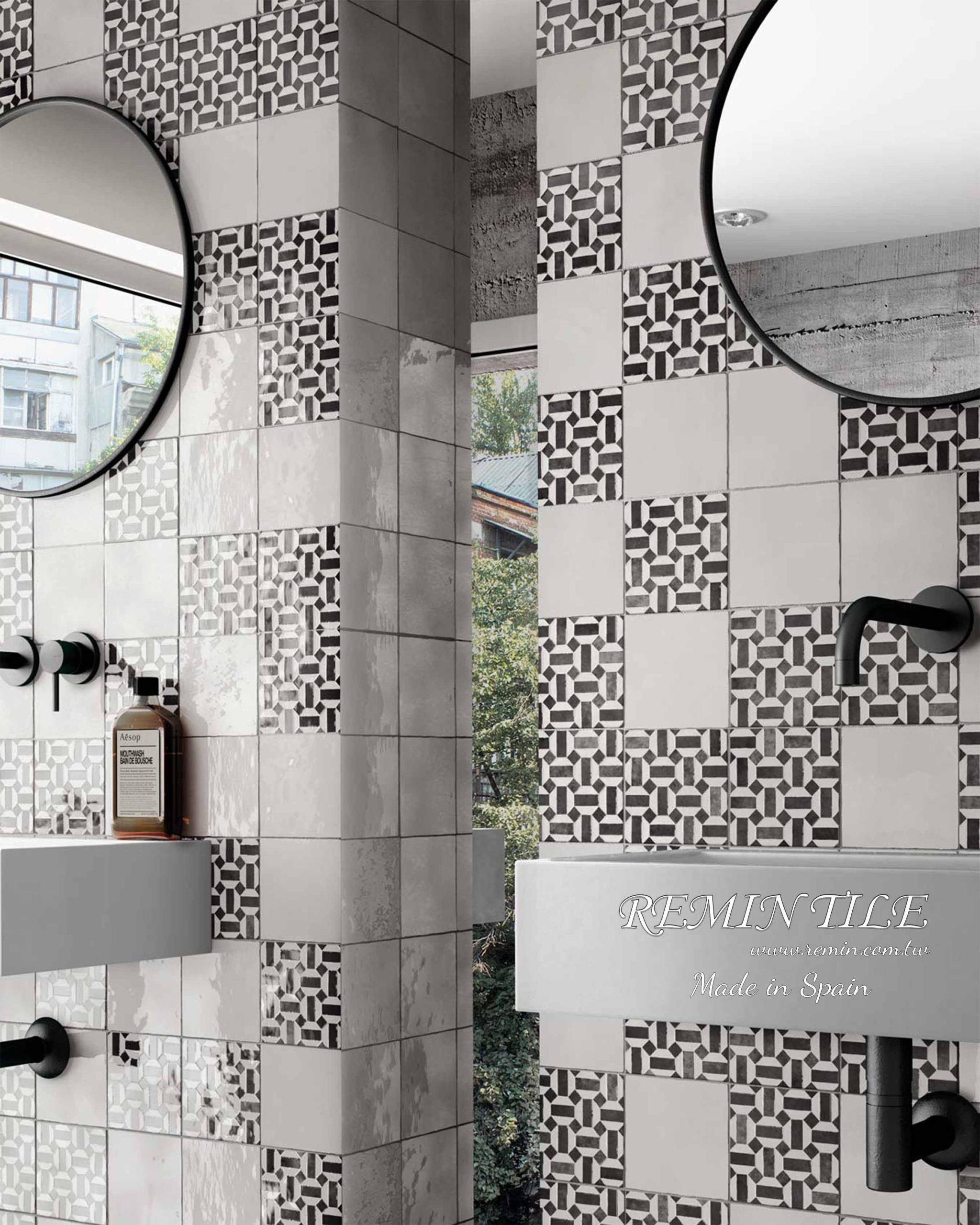 地鐵磚瑪卡蓮娜浴室牆面設計