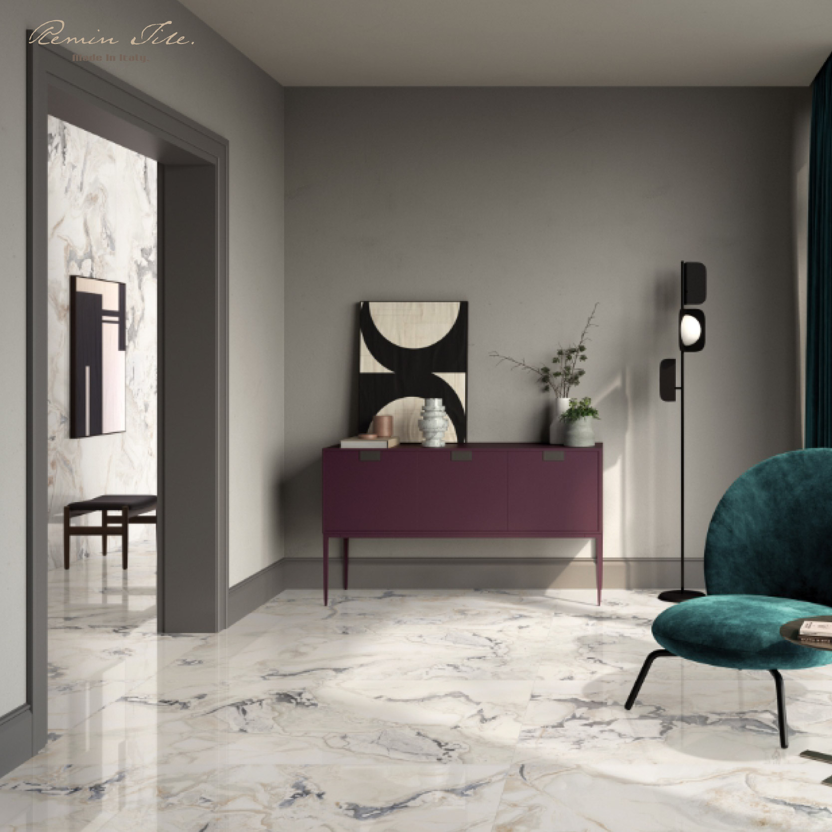 熱情森巴 大理石紋磚 麗緻Ⅳ｜義大利60×120米色石英磚