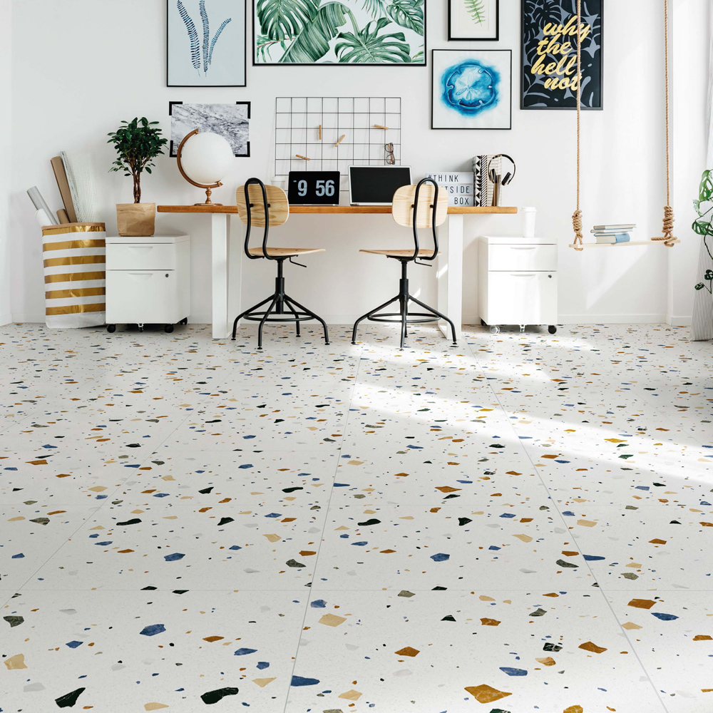 水磨石 大溪地｜西班牙進口石英磚｜地壁通用大尺寸磁磚 60×60㎝