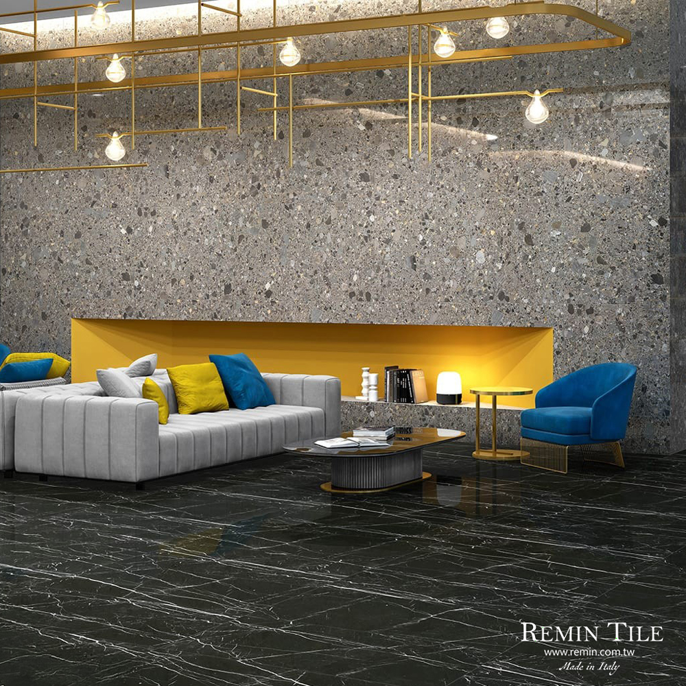 水磨石 印象威尼斯灰｜90×90cm 義大利進口灰色地壁磚