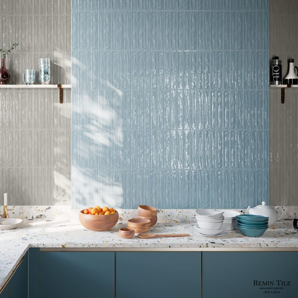 地鐵磚 流蘇｜西班牙進口5x30cm石英磚｜浴室廚房牆面磁磚設計