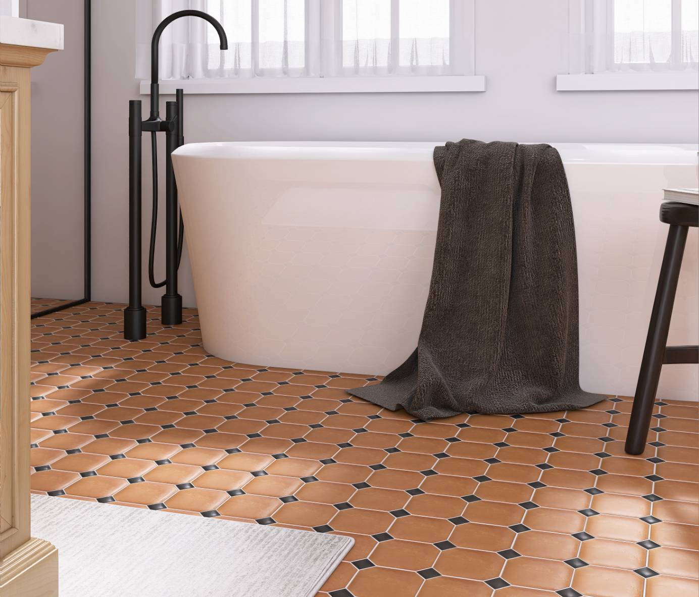 八角磚 復古磚 陶磚 浴室地磚