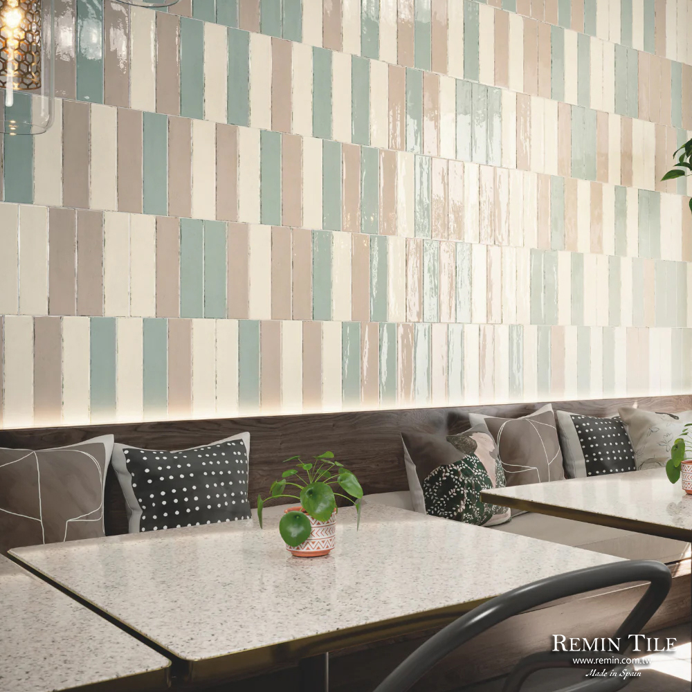 地鐵磚 雞尾酒｜西班牙進口石英磚｜繽紛色彩牆面磁磚設計