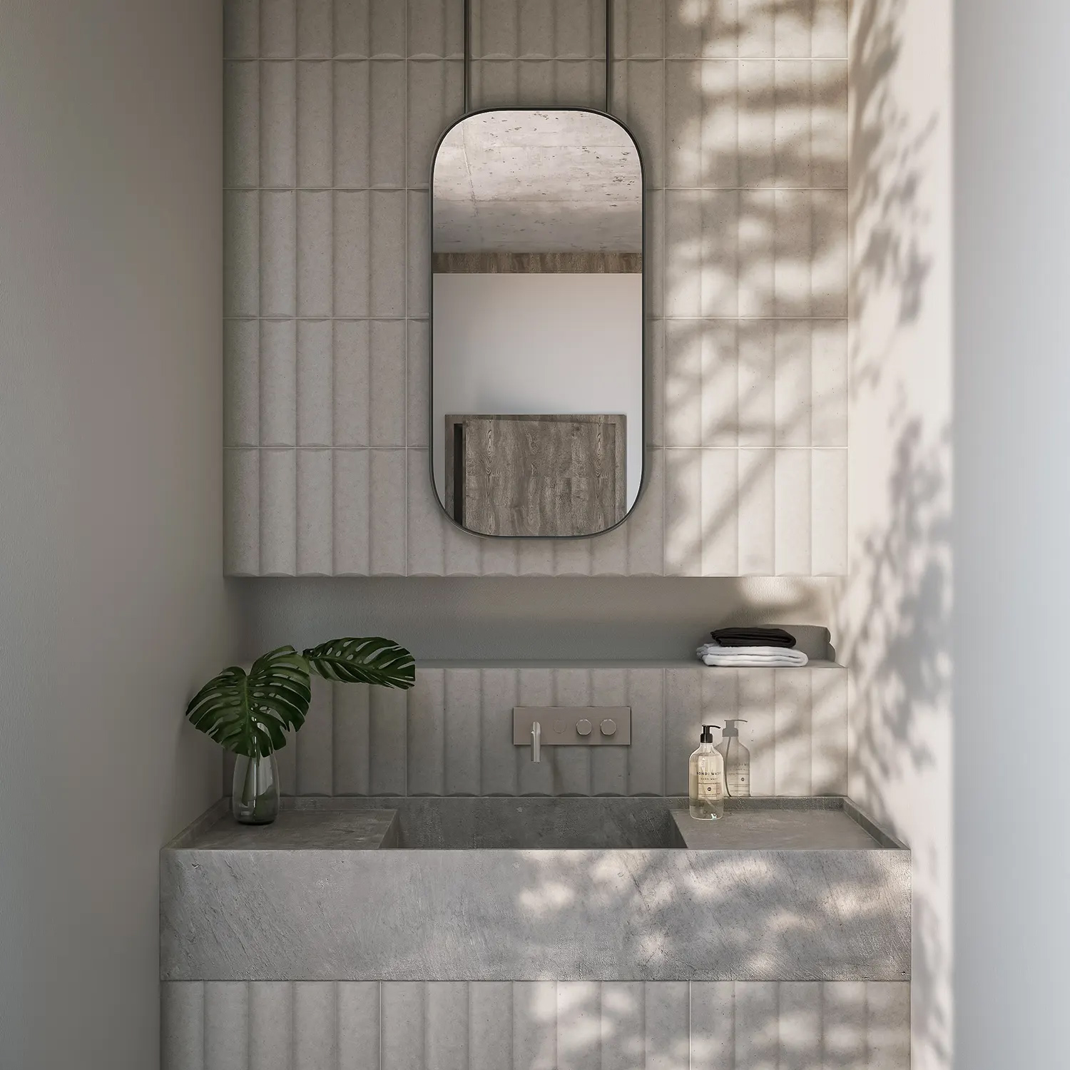 立體地鐵磚 清水模磚 紋格磚 類立體地鐵磚