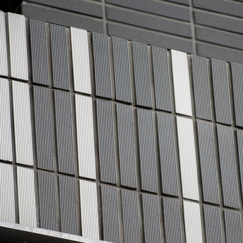 外牆磚 皇竹｜國產3.25×14.5石英磚｜15 色立體橫紋