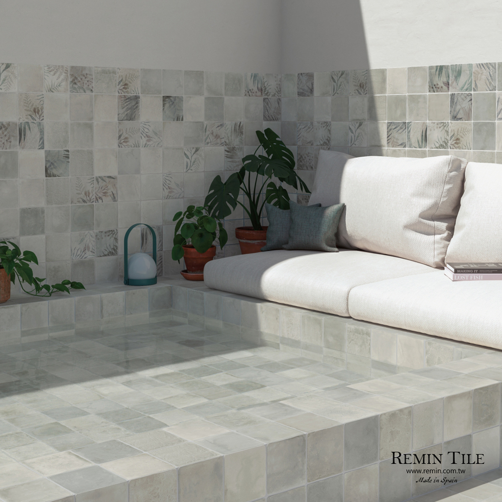 窯變花磚 西班牙花磚 公主港花磚 11x11 花磚 11x22 花磚 藍灰色