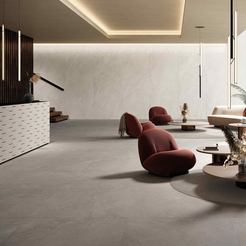 石紋大板磚-虛實之境-朝霧灰棕 | 義大利120×280cm石英磚
