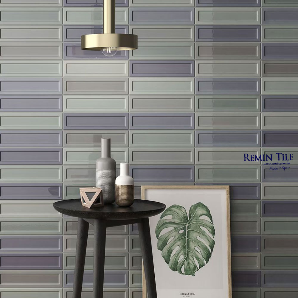 立體地鐵磚 宮崎駿系列｜混色陶瓷磚｜西班牙進口7.5x30cm