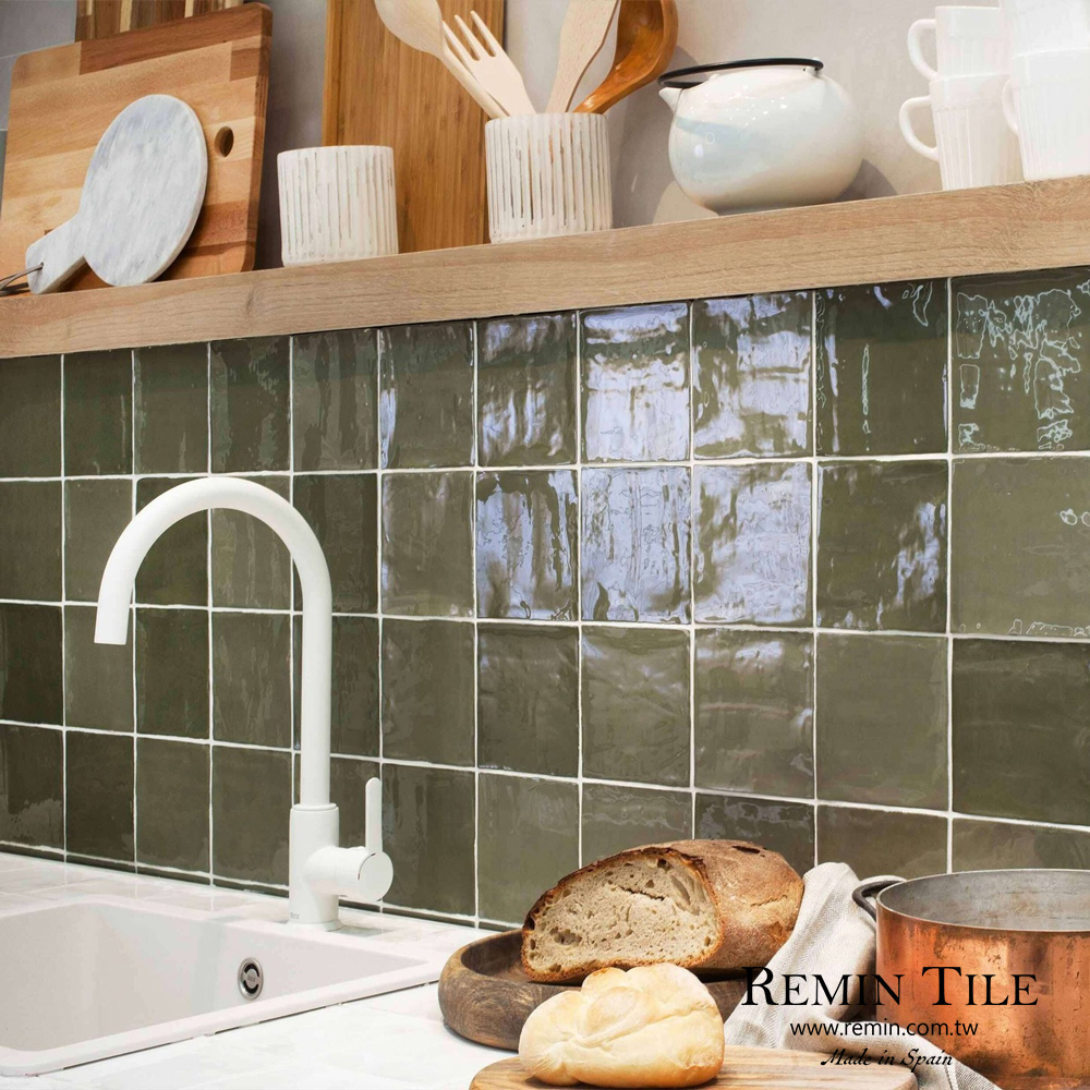 馬賽克 聖特羅佩 西班牙 13×13 仿古亮面壁磚 廚房壁磚 藍色