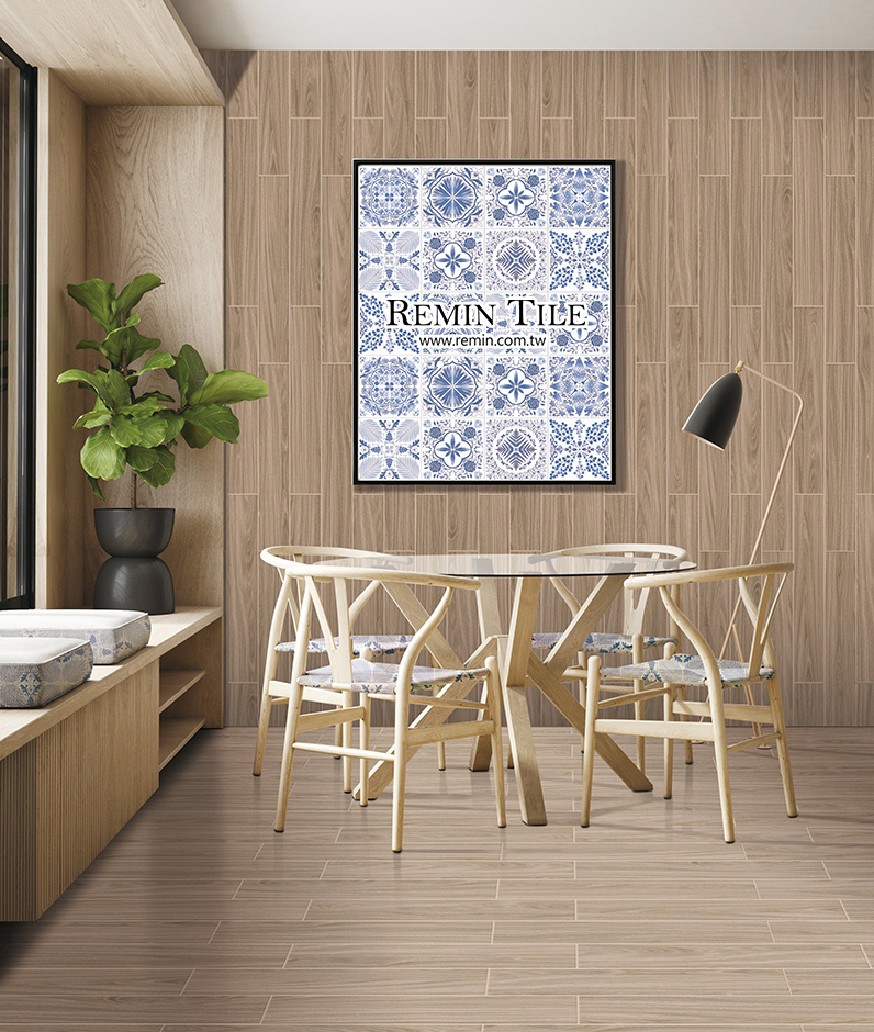 木紋磚 幸福森林 橡木 棕色 交誼地磚 交誼廳壁磚 15*75