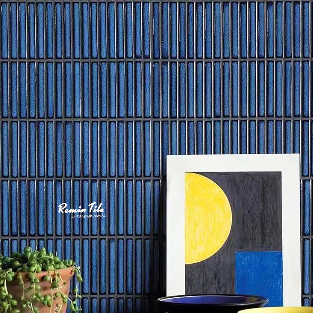 窯變直條馬賽克 莫蘭迪｜日本進口馬賽克壁磚｜ 浴室 廚房壁磚