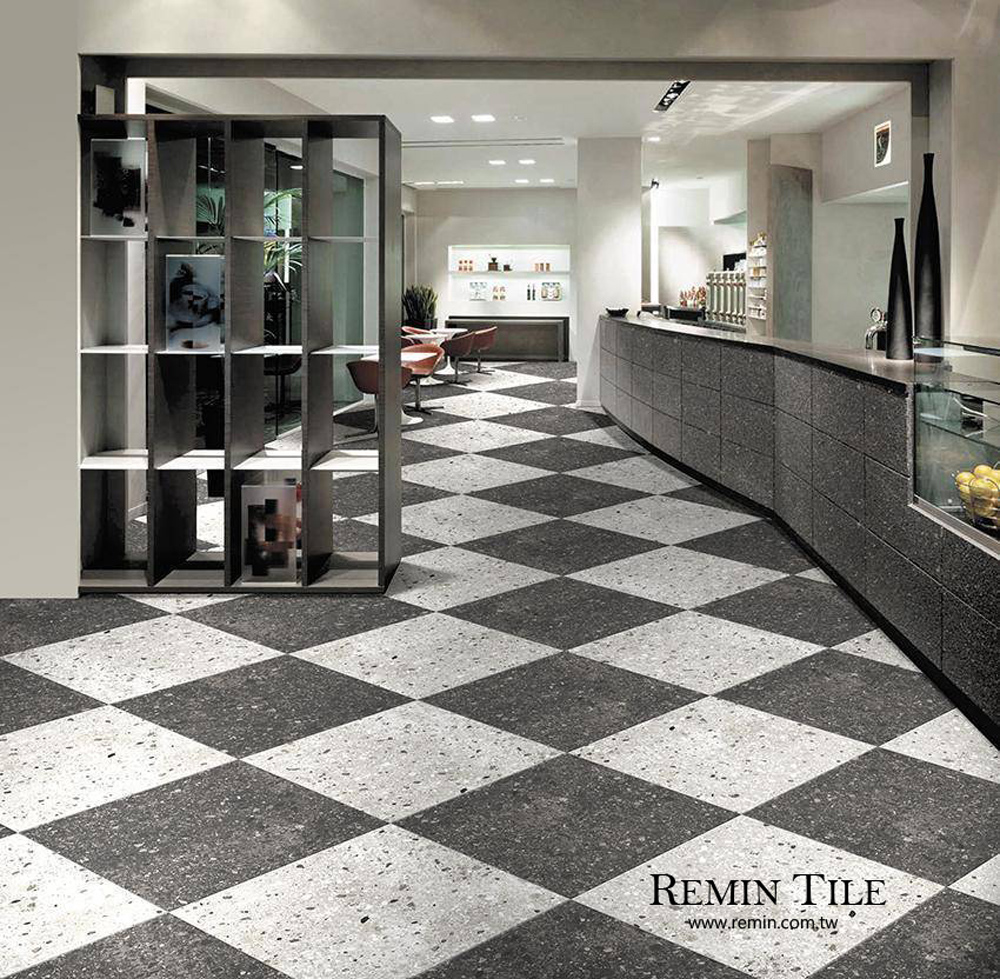 經典水磨石磚｜30×30 30×60 60×60 60×120｜國產 灰黑雙色