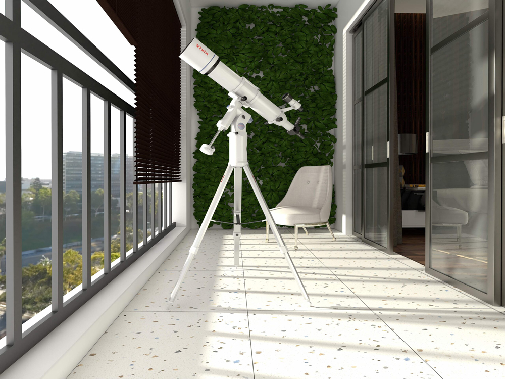 陽台白色水磨石磚地面搭配休閒桌椅 60×60㎝ 30×60㎝ 厚度0.93㎝