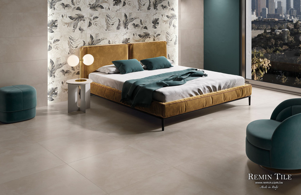 清水模磚 地磚 壁磚 60×120㎝ 臥室 花磚 羽之森