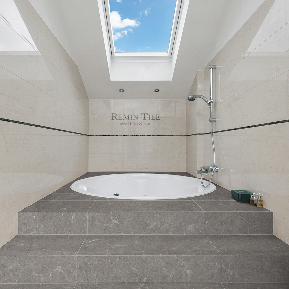 石紋樓梯磚 沐石｜國產石英磚 46.9×105｜白棕灰5款紋路細緻優雅