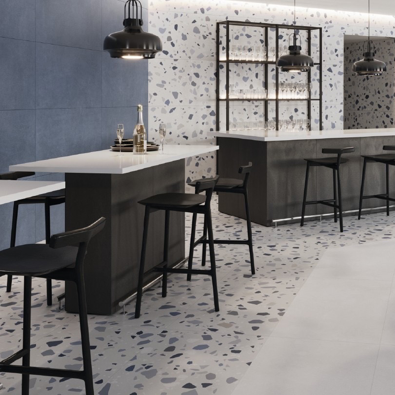 水磨石磚 佳麗石｜西班牙進口20×20霧面石英磚｜工業風