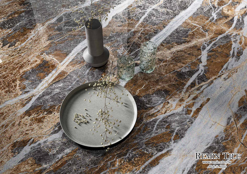 石紋薄大板磚 布魯棕 120*278 桌面 義大利製