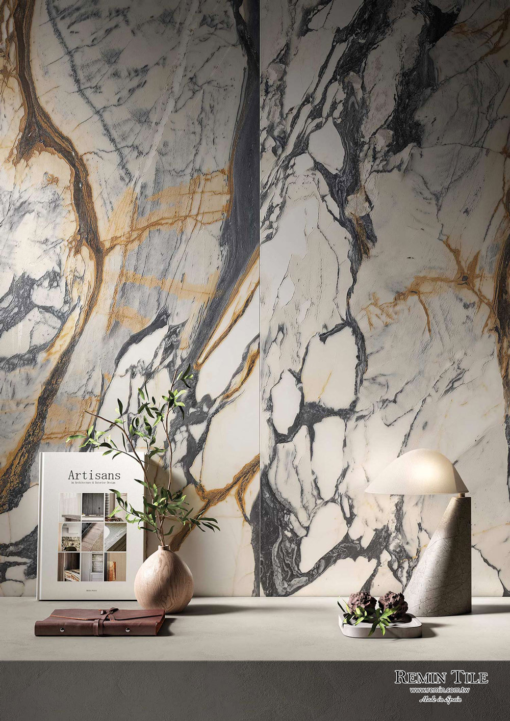 大理石紋薄大板磚 赫本金 西班牙 120×278cm 石英磚 亮/霧 60×120cm 客廳地磚 客廳壁磚