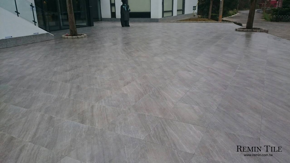 石紋厚磚 天玉石 國產 60×60 石英磚 戶外防滑地磚 朱銘美術館 18㎜