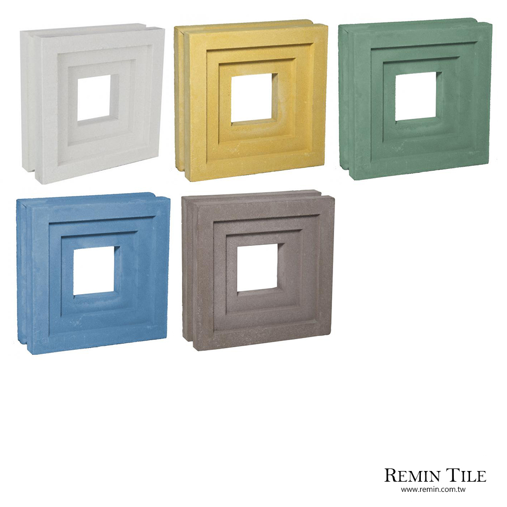 微風花格磚 窗格磚19×19 水泥磚 6.5㎝ 8㎝ 通風 隔間 外牆設計