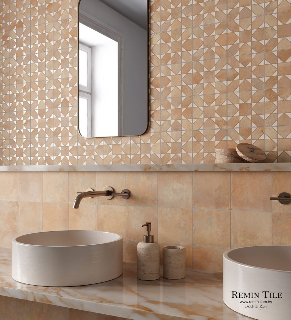 霧面 陶磚 花磚 莎諾 33×33 浴室壁磚