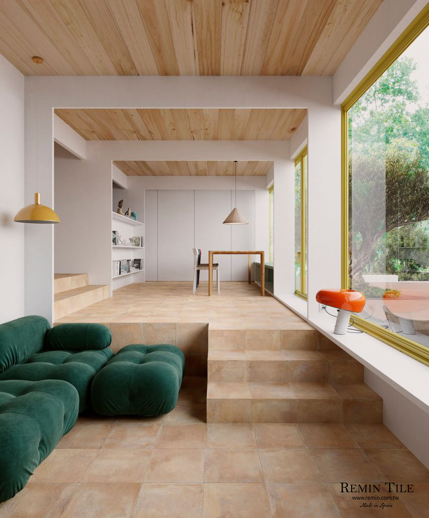 霧面 陶磚 花磚 莎諾 33×33 客廳地磚