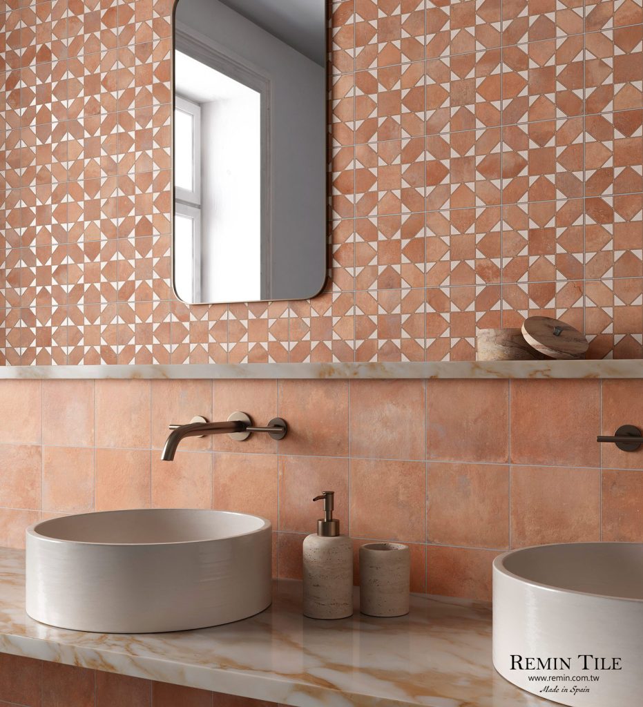 霧面 陶磚 花磚 莎諾 33×33 浴室壁磚