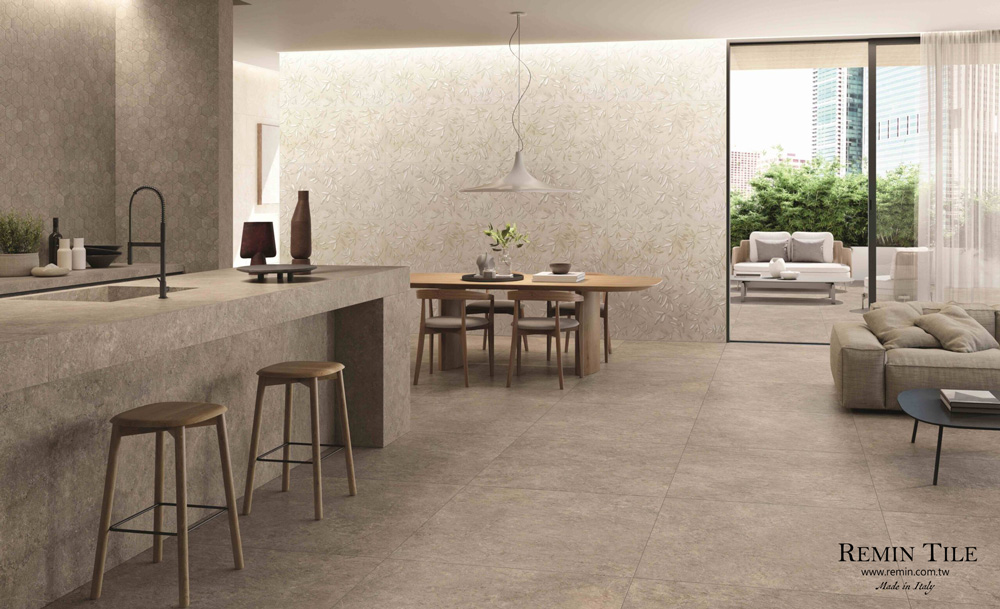 大花磚 奇幻之境 60×120㎝ 連紋花磚 義大利 客廳壁磚