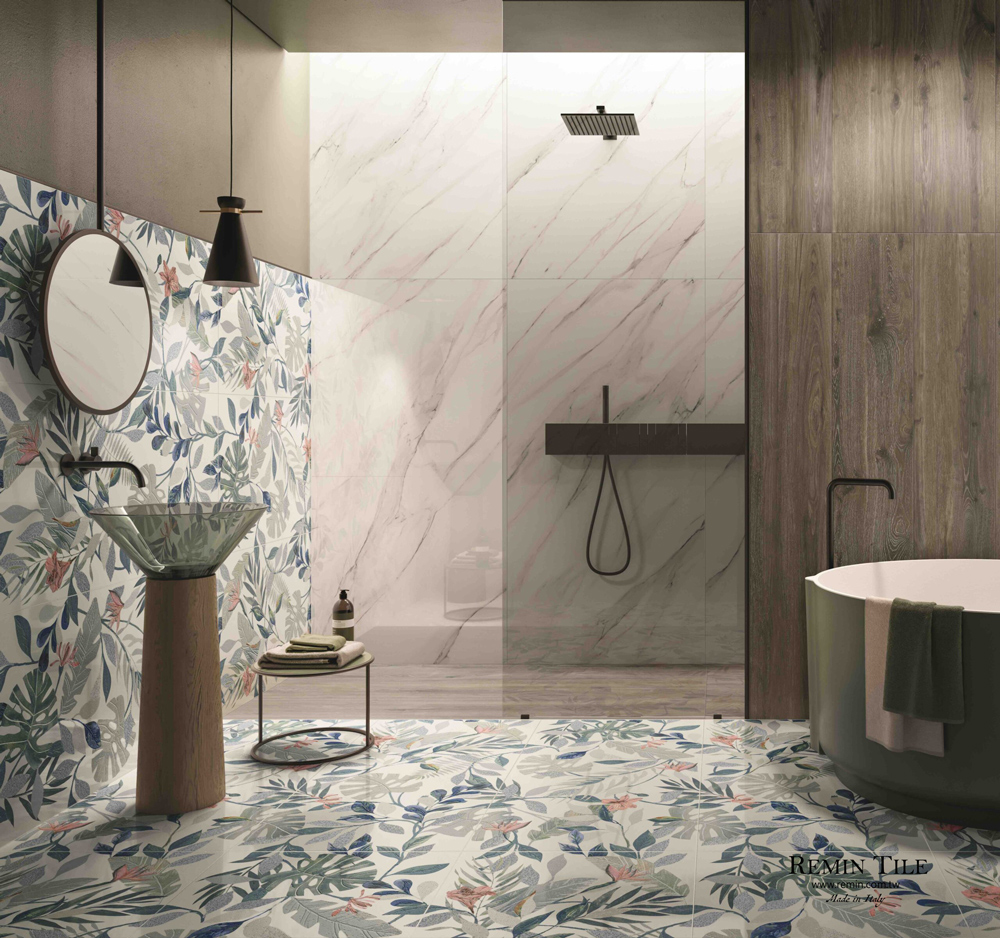 大花磚 奇幻之境 60×120㎝ 連紋花磚 義大利 浴室壁磚 浴室地磚