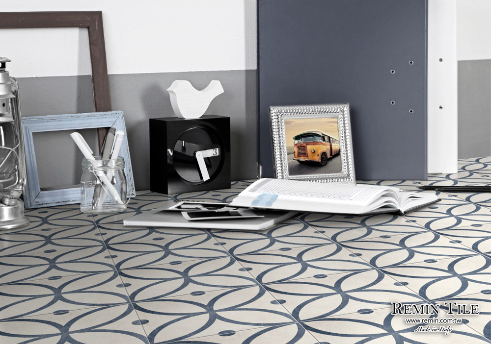 花磚 20.5×20.5 霧面 手作花磚 臥室地磚 白色