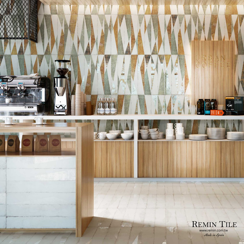 石紋幾何花磚 布拉格｜西班牙進口設計磚 21×63｜地壁皆宜
