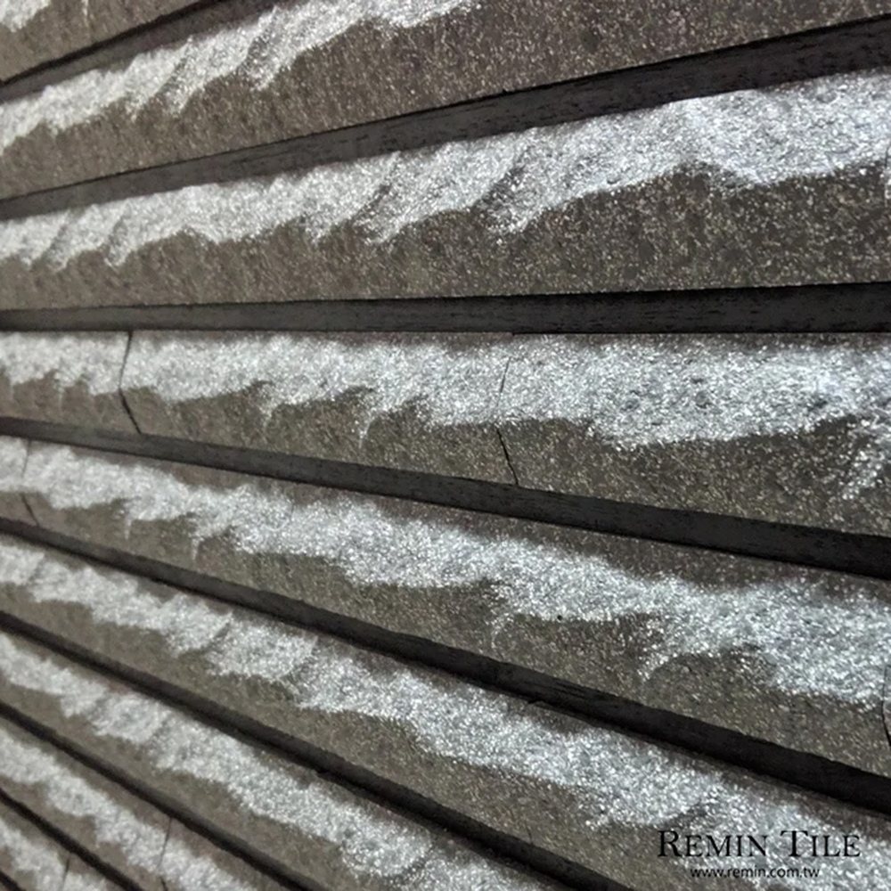 大峽岩面磚｜國產4×24客訂窯燒花崗石｜自然岩面質感牆磚
