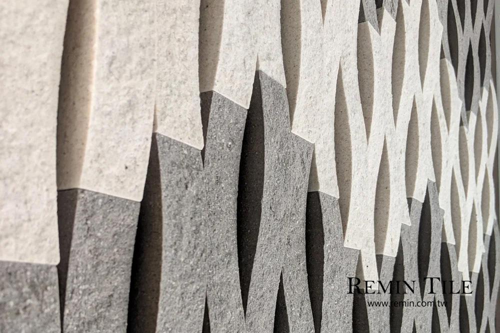 天擘石 3.5×24.5 外牆磚 造型磚 立體磚 日式風格 波浪磚