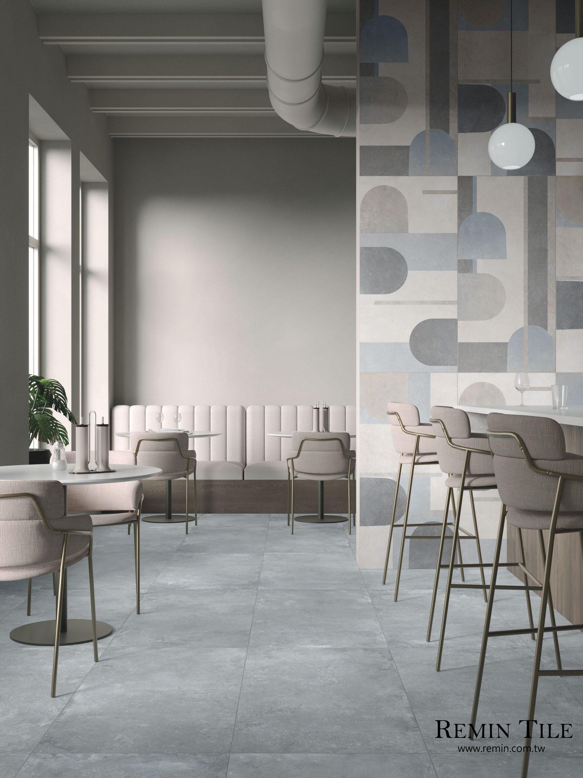 花磚 意象星塵 60×120 普普風 網點 水泥磚 藍色 餐廳壁磚 廚房壁磚 商空壁磚