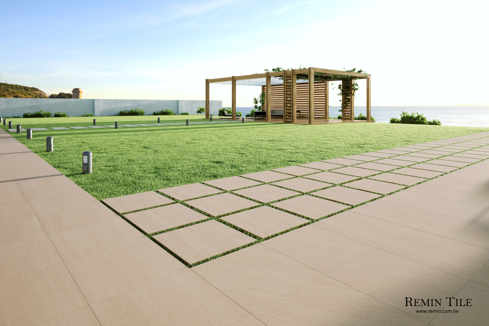 厚磚 馬德里崗石 60×60㎝ 20㎜ 咖啡色 戶外地磚 庭院石磚