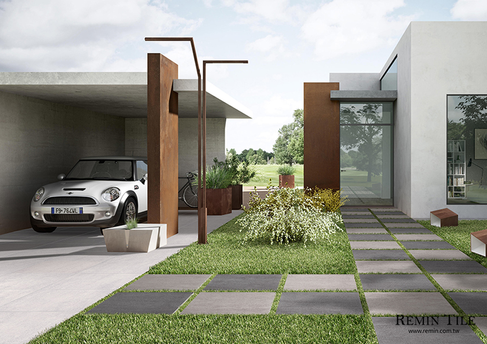 開放式停車位地磚 戶外地磚 防滑厚磚 止滑厚磚